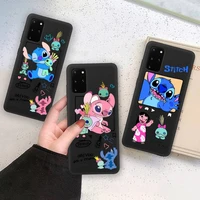 cute lovely stitch angel and scrump phone case for samsung galaxy note20 ultra 7 8 9 10 plus lite m21 m31s m30s m51 soft cover