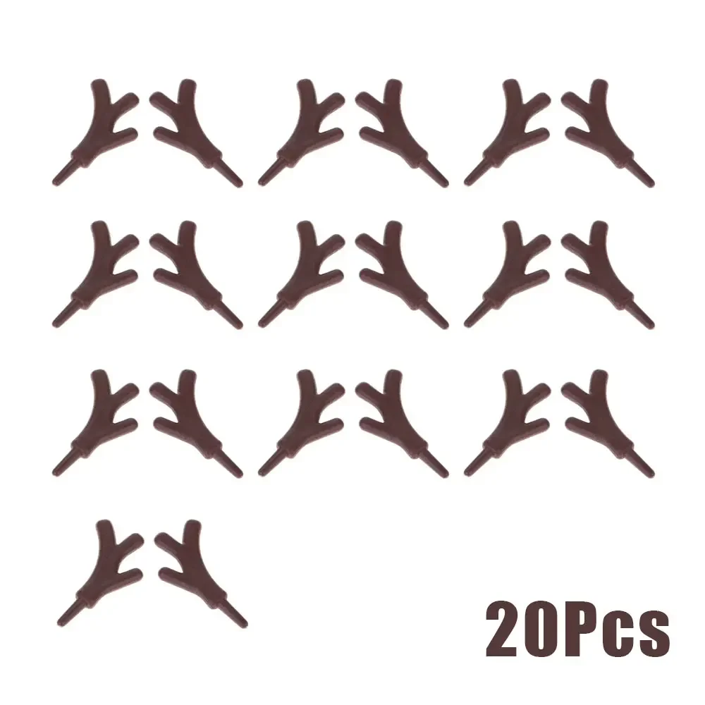 

Пластиковые рога ветвей, белый, кофейный, 20 шт.