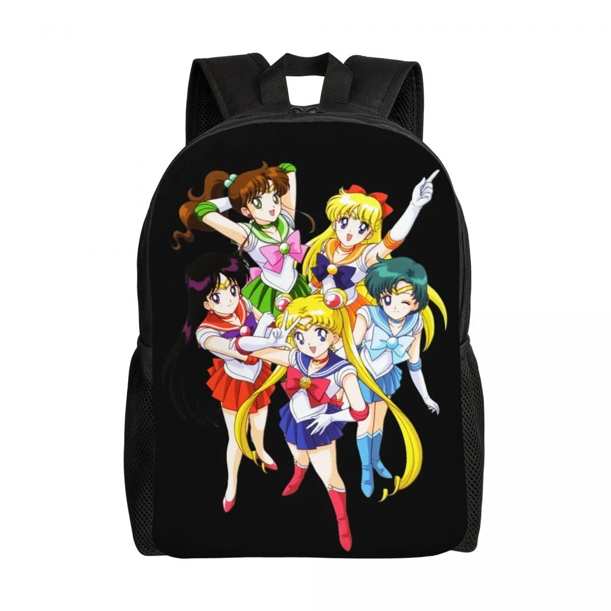 

Japanese Shojo Manga Sailor Travel Backpack Women Men School Computer Bookbag Anime Moon Girl College Student Daypack Bags