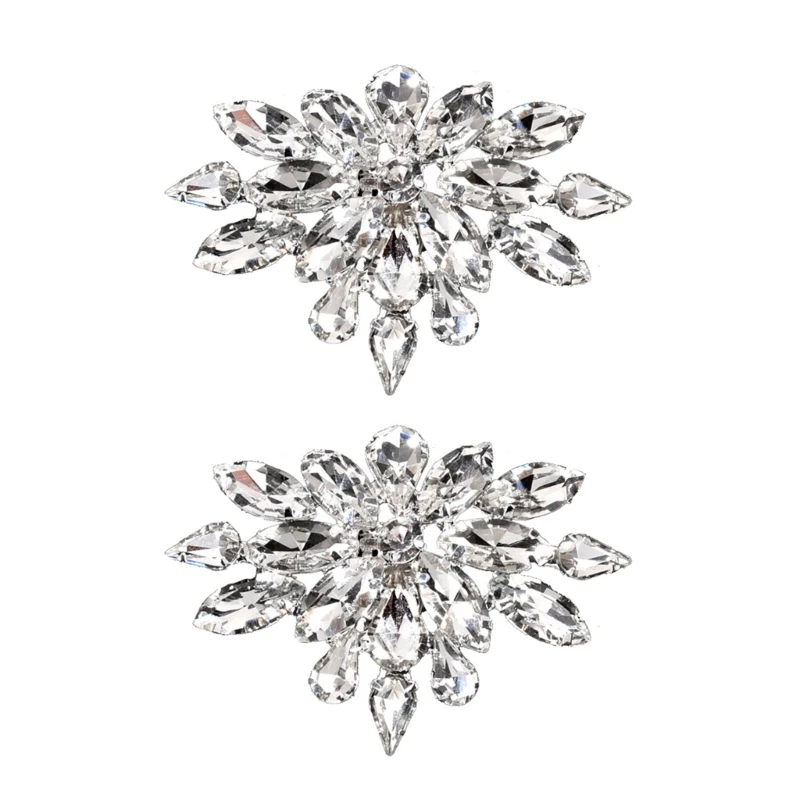 

HXBA Стразы-зажимы для обуви Кристальные цветы для обуви на высоком каблуке украшение для обуви аксессуары для вечерние ринки свадьбы праздн...