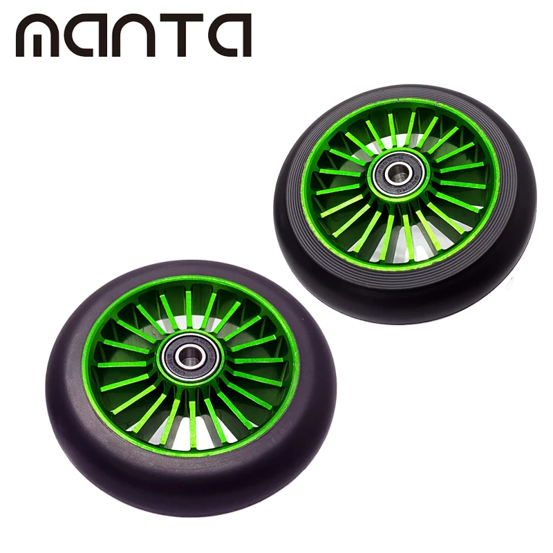 110мм колеса из алюминиевого сплава с полиуретановым ободом и встроенными подшипниками для экстремальных/передвижений/катания на скейтборде.