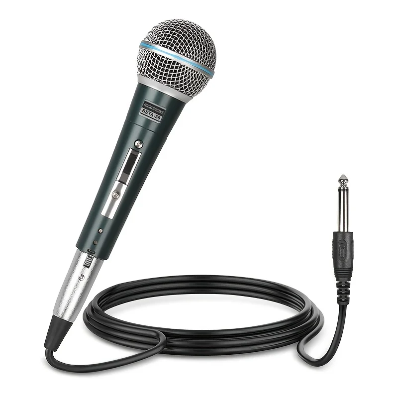 

58Microphone Speaker Wired Dynamic Microphone,for Karaoke Conference Performance Lecture Use studio microphone dj microphone