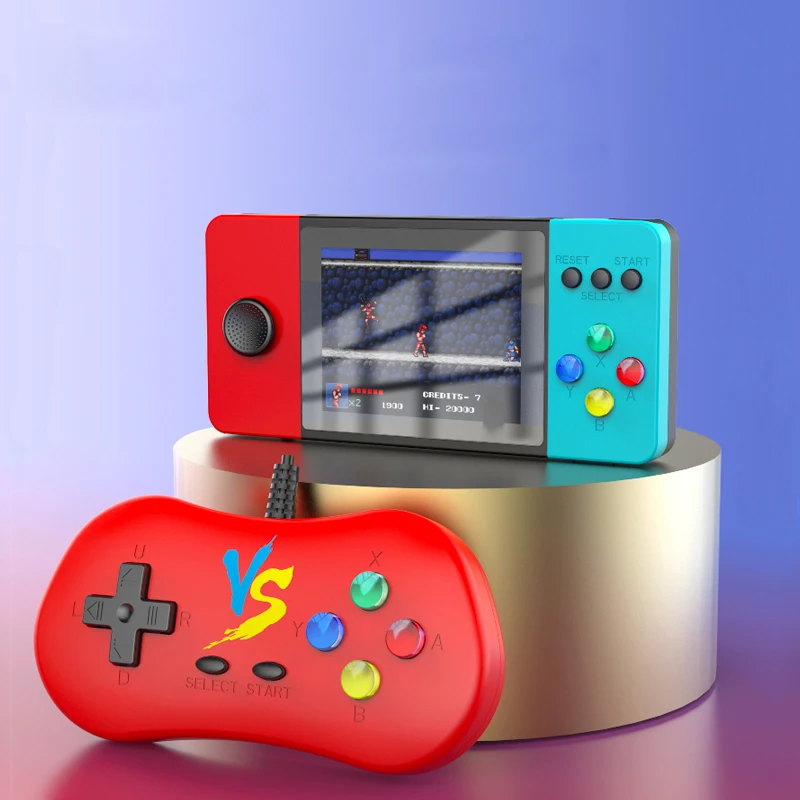 

Портативная игровая консоль K9, 3,0 дюйма, двойной джойстик, портативная игровая мини-консоль 3D Rocker, 500 встроенных классических игр, поддержка ...