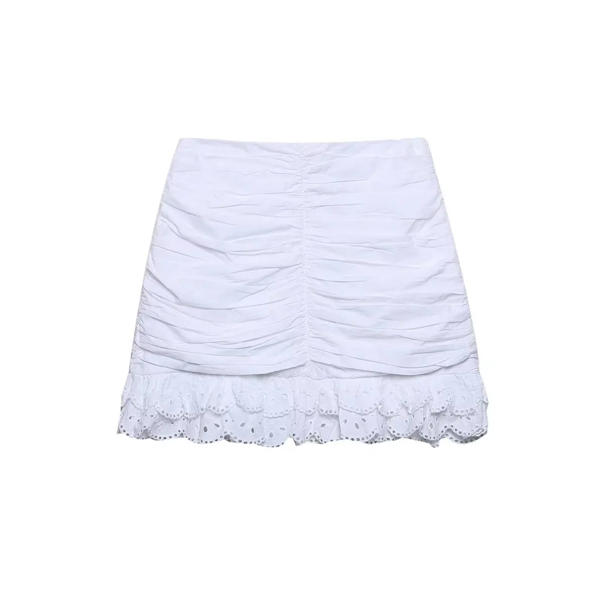 

A.D.EAST-Pure color girl sexy patchwork mini skirts in summer-NFH283145