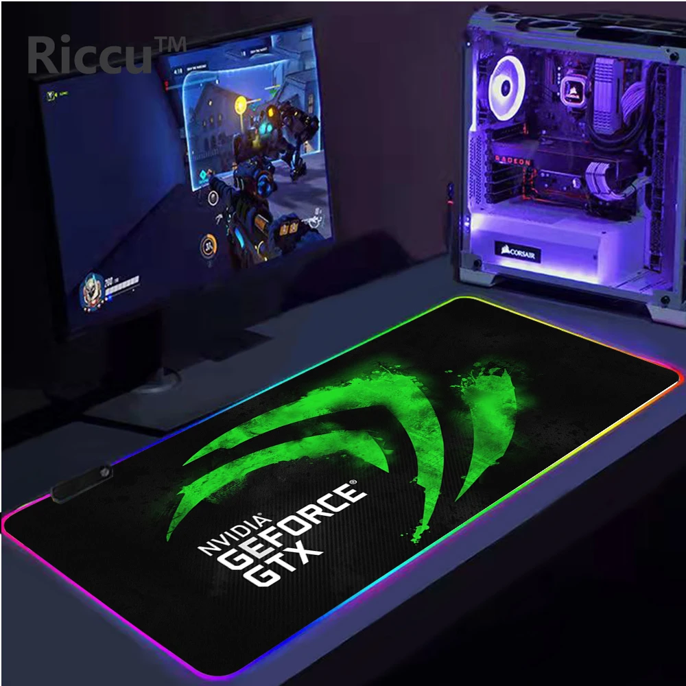 

Популярный товар 2022, комфортный коврик для мыши Nvidia Geforce GTX, игровой коврик для мыши, большой игровой ноутбук, Нескользящий Резиновый Офисный...