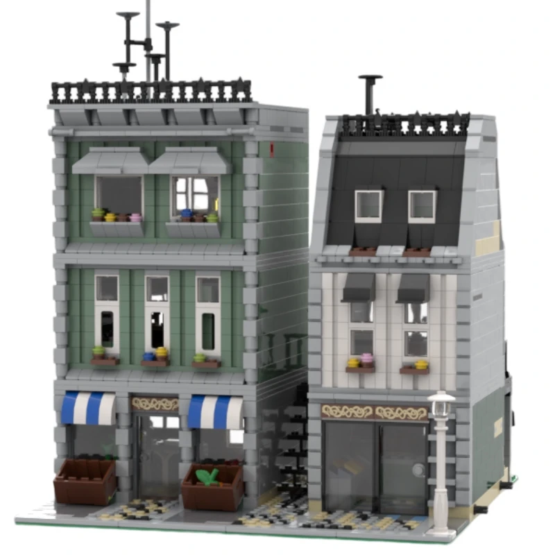 

NEW 2202PCS Hot Selling City Street View MOC Modular Market Cafe Sweet shop DIY creative ideas Children toy Birthday Gift blocks