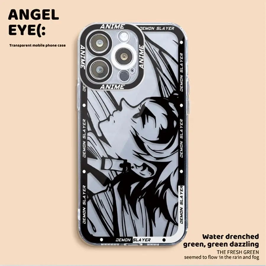 Чехол для телефона с аниме Убийца демонов Apple iPhone 13 15 16 Pro Max 14 11 12 7 8 Plus X XS MAX XR Plu Soft TPU