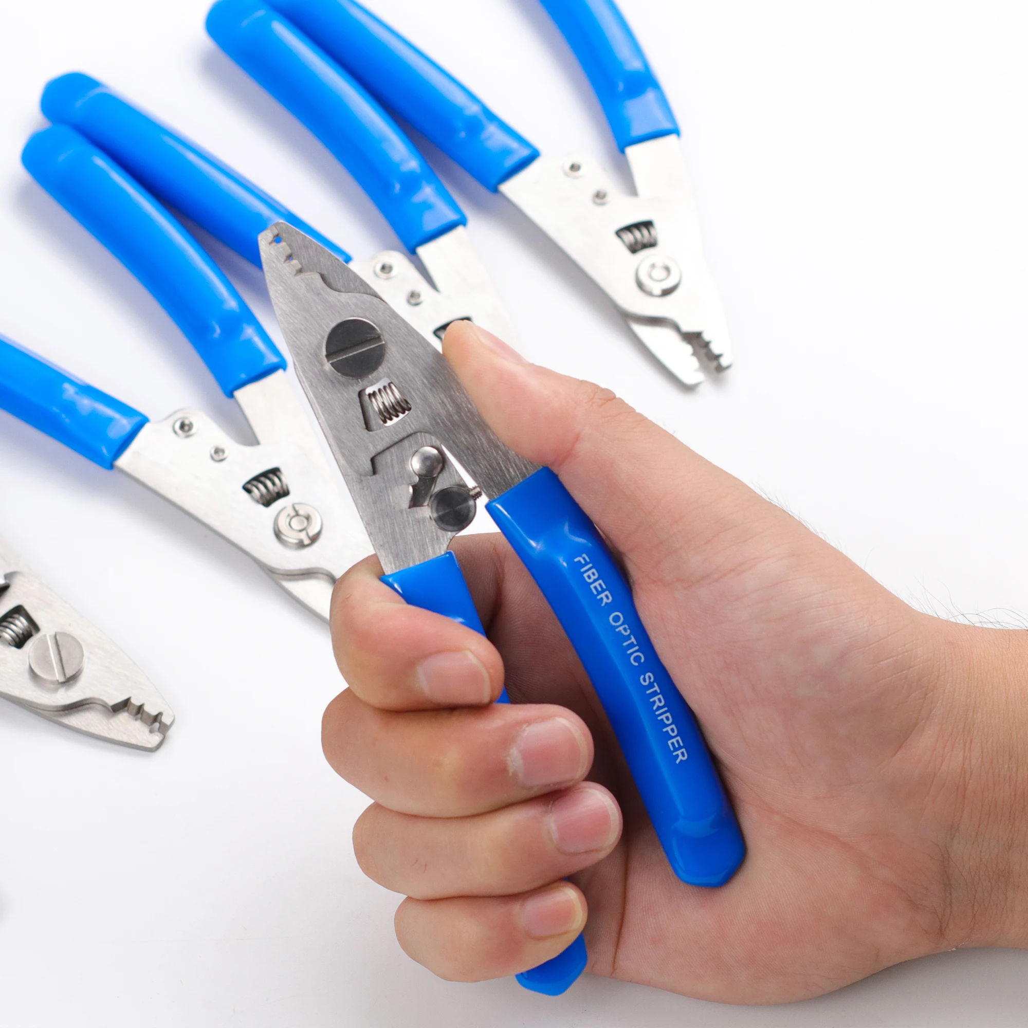 Stainless Steel Three-port Fiber Stripping Pliers FTTH Tool  Optic StrippingPlier Tool