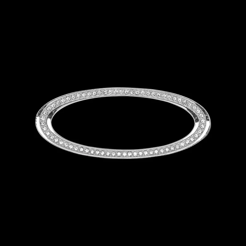 

Украшение для руля автомобиля, хрустальное кольцо, наклейка, эмблема рулевого колеса автомобиля, 3d-наклейка с логотипом Стразы