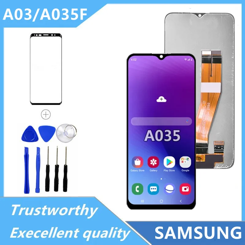 

6.5";Original For Samsung Galaxy A03 A035 LCD Display Touch Screen with Frame Digitizer Assembly SM-A035F/DS A035M A035F Display