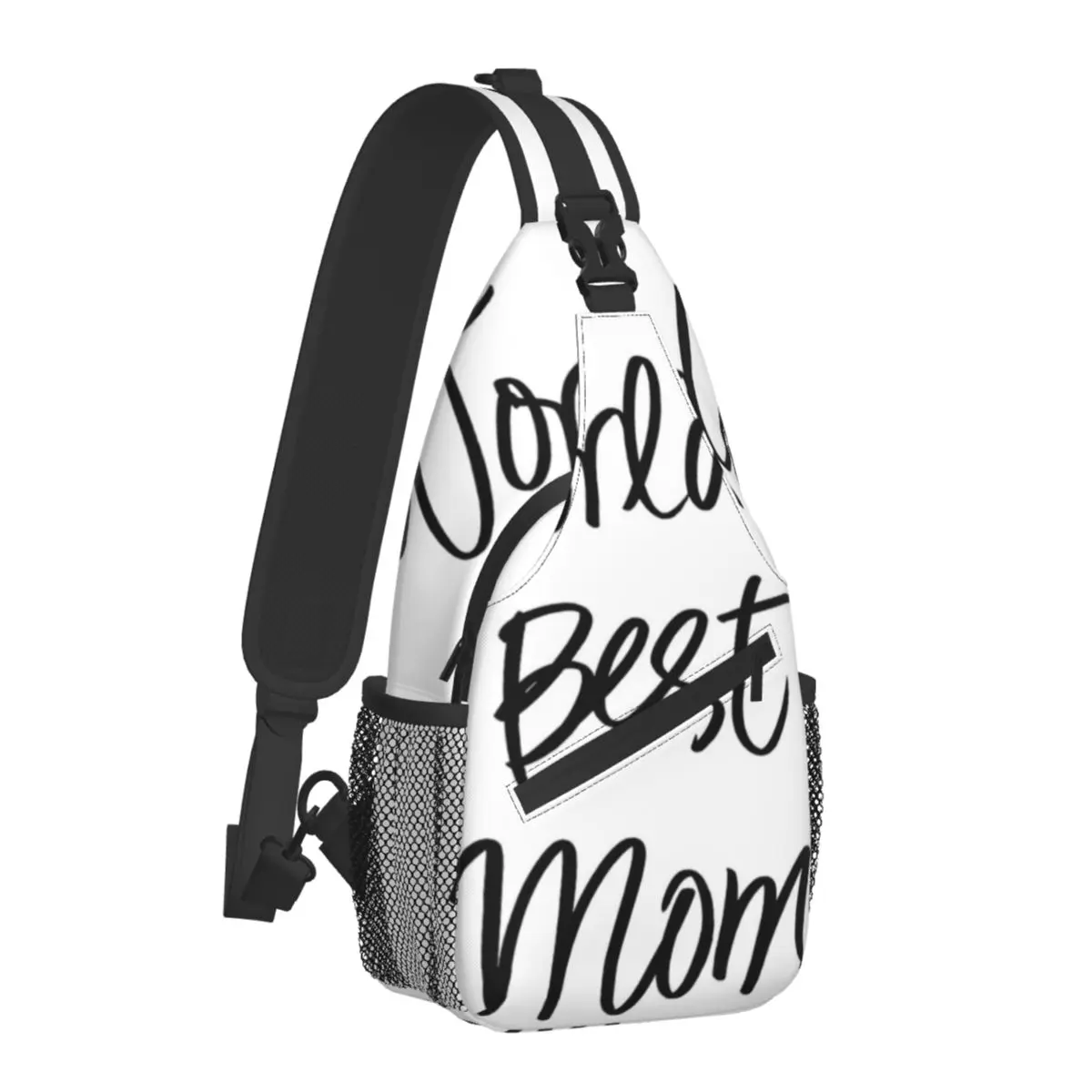 

Mothers Day Gift Chest Bags Women Worlds Best Mom Graphic Design Shoulder Bag Fun Phone Small Bag Trekking Daily Sling Bags