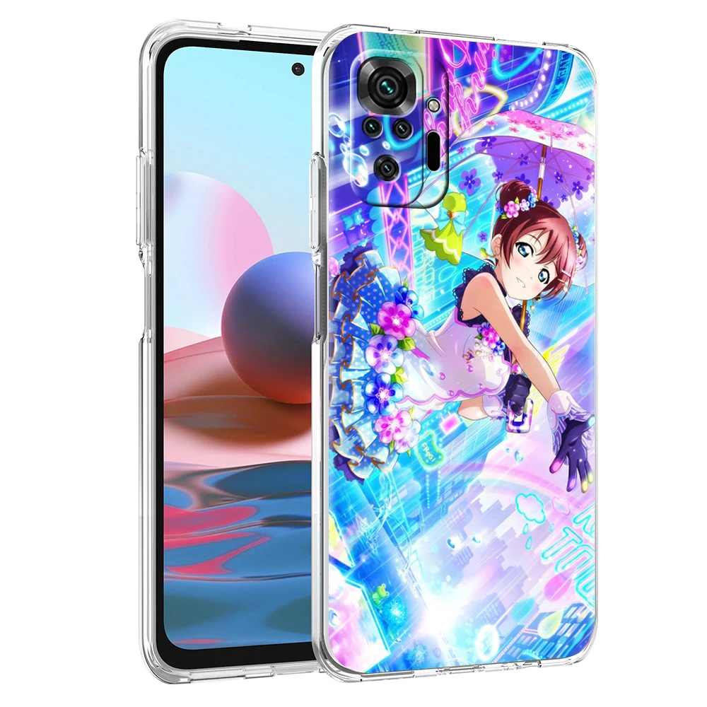 BANDAI Love Live! Умный чехол для Redmi Note 11 11T K40 8 8T 9 10 8A 9A 9S 9C 7 Gaming Pro Plus 4G |