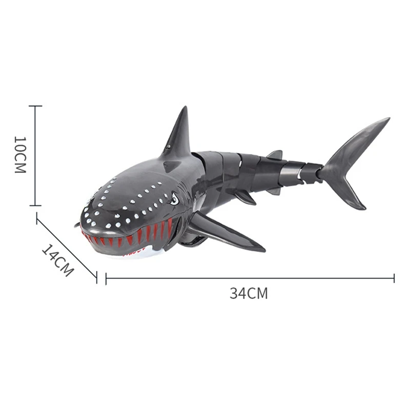 2 4G RC игрушки акулы для детей водные лодка с подсветкой плавательного бассейна (с