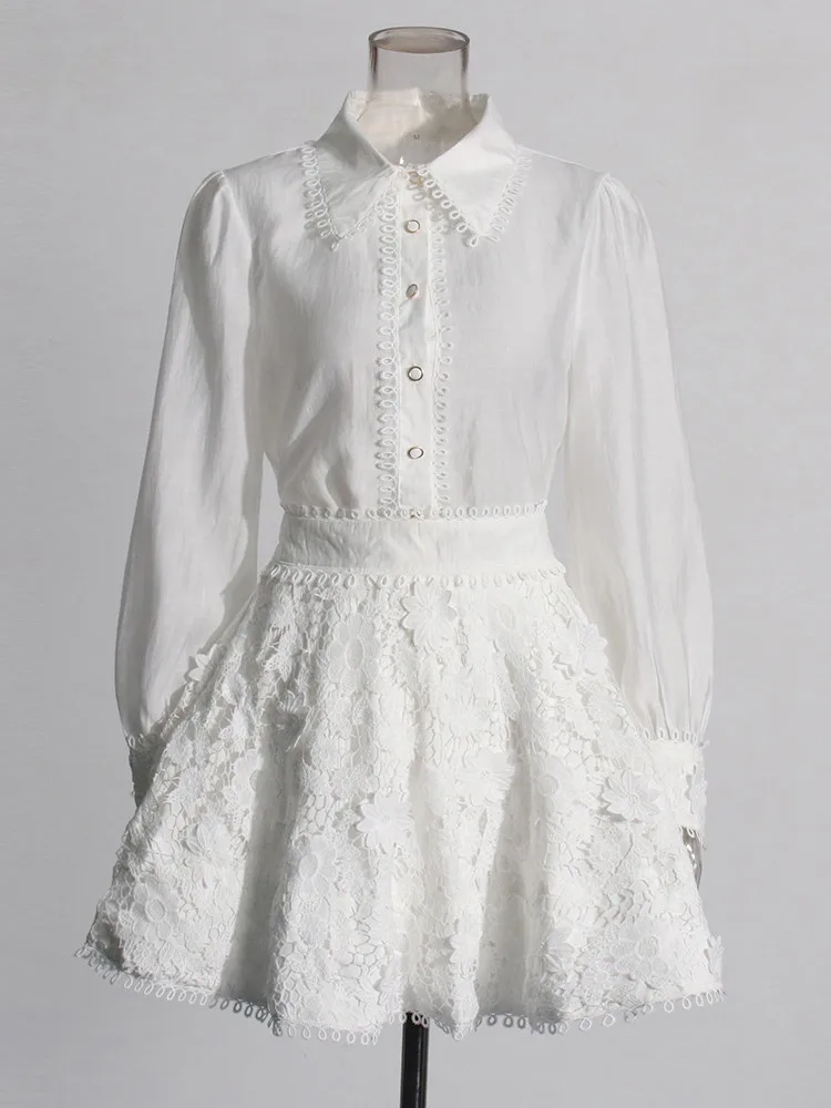 Женский комплект из двух предметов TWOTWINSTYLE свободный однотонный топ с отложным