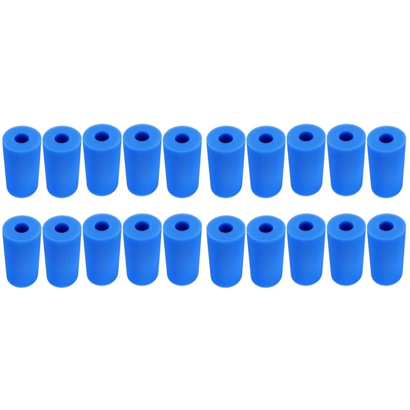 

20 шт., губка для фильтра из пены для многоразового моющегося бассейна