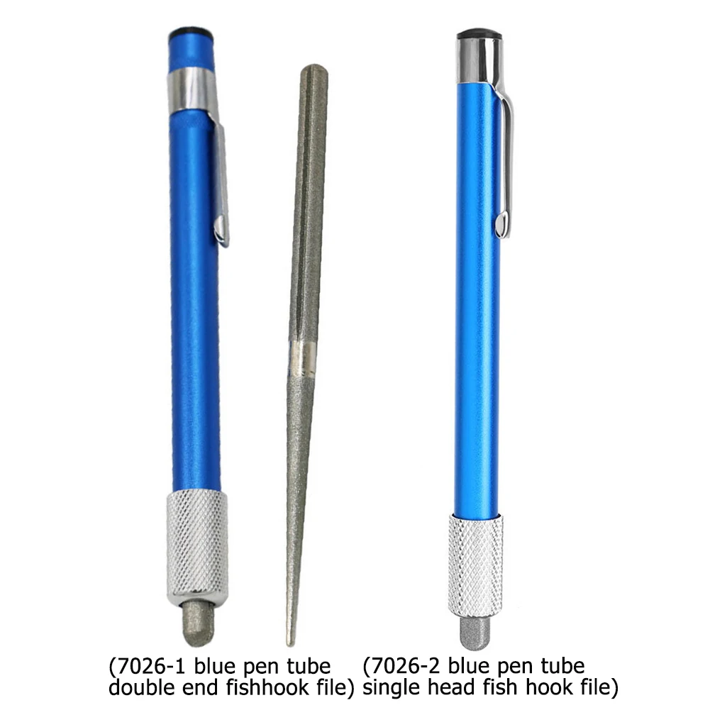 

400 Mesh Fishing Hook File Grindstone Portable Diamond Pen Shaped Knife Sharpener Whetstone for Outdoor Fishing Camping Tools