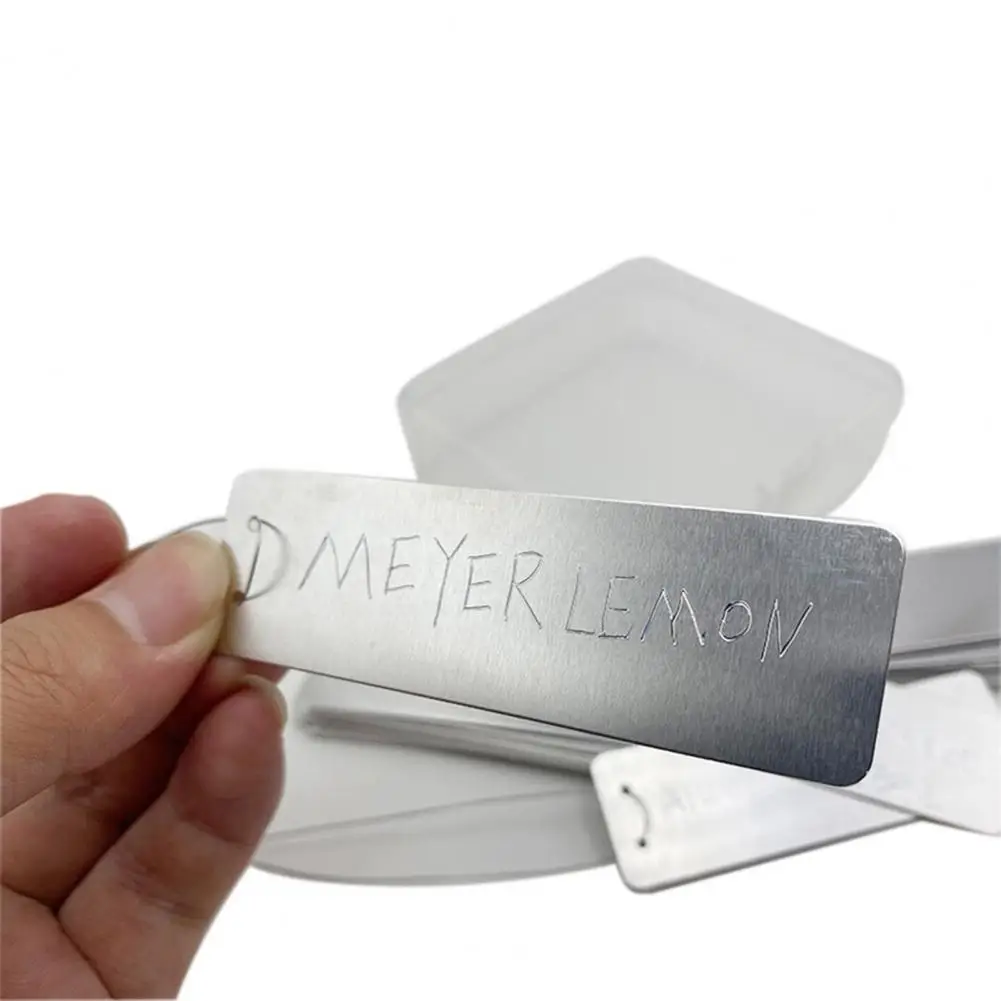 

Wide Application Flat Style Double Hole Design Tree ID Tags for Patio