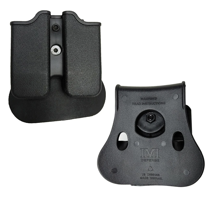 

Tactical 9mm Double Magazine Pouches for Glock 17 Beretta M9 M92 Colt 1911 Hunting Universal 9mm .40 Mag Holster Mag Holster