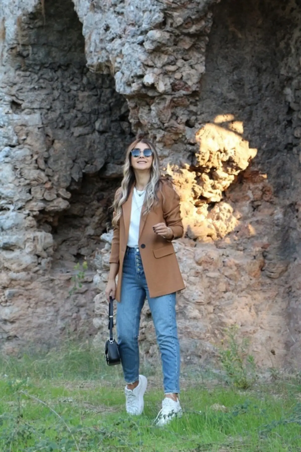 Кофейный Женский блейзер высокого качества стильный и замечательный дизайн |