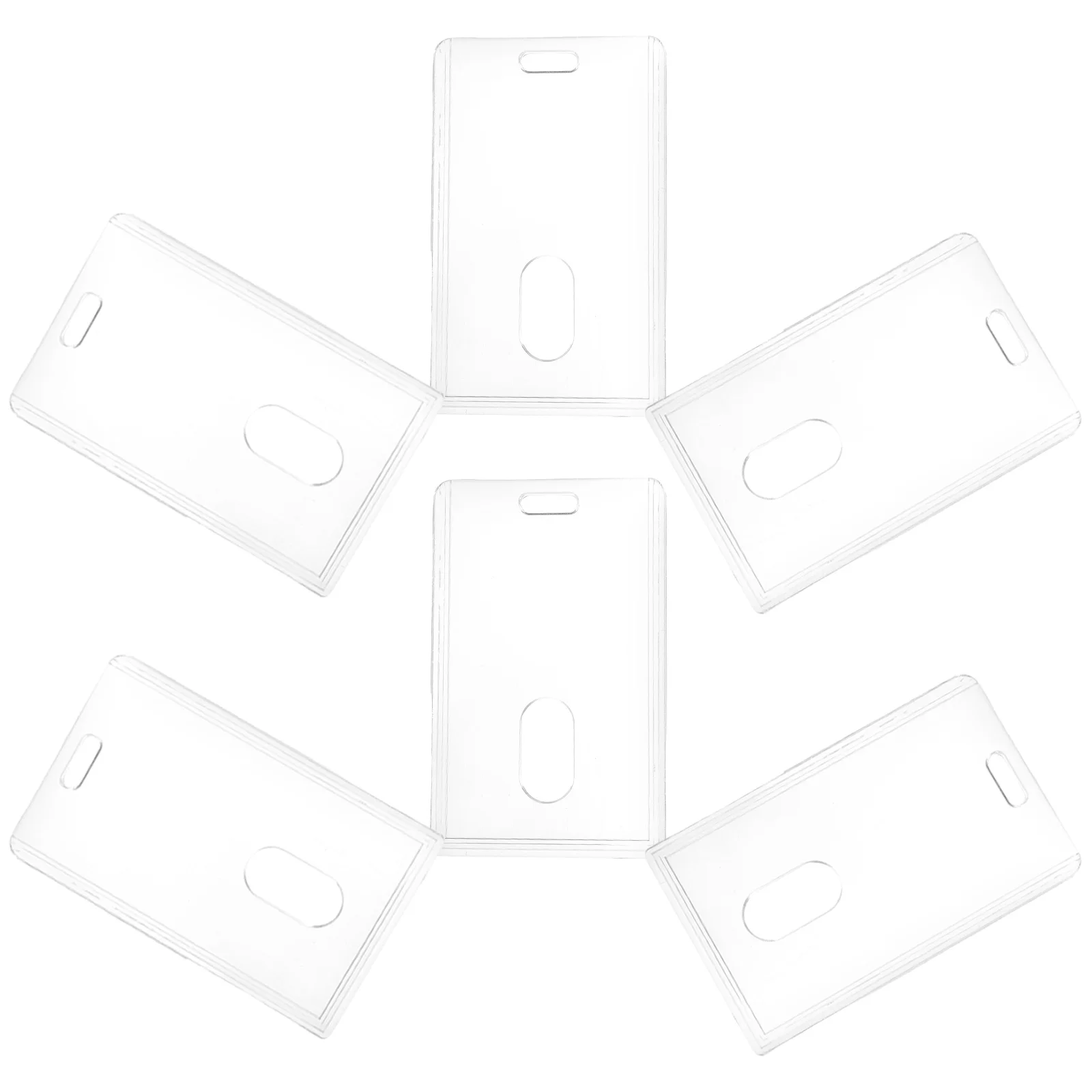 

6 шт., двусторонние Защитные Акриловые карманы для карт