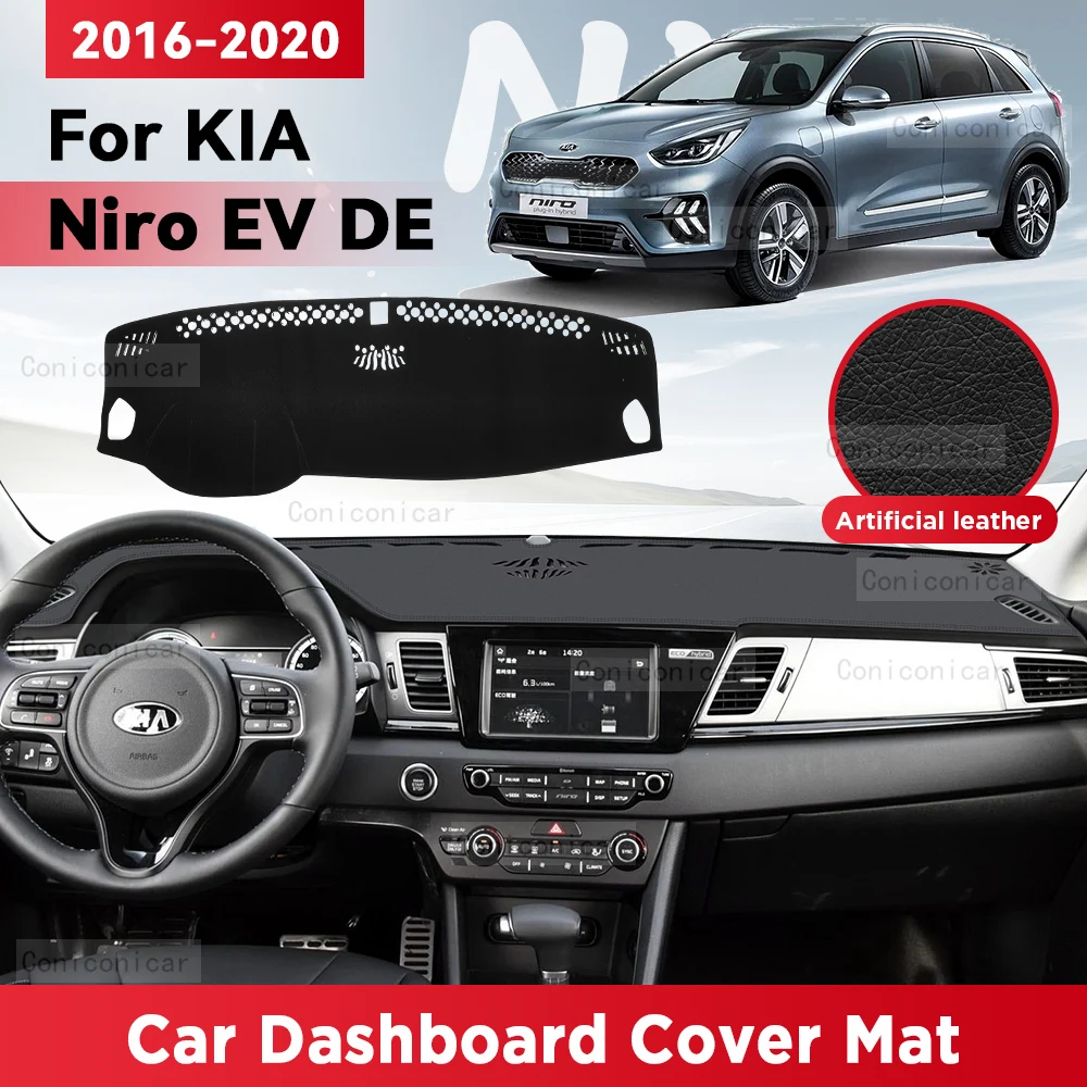 

Для KIA NIRO EV DE 2016-2020 коврик для приборной панели автомобиля, Солнцезащитный коврик, защита от фотоэлементов, аксессуары для приборной панели