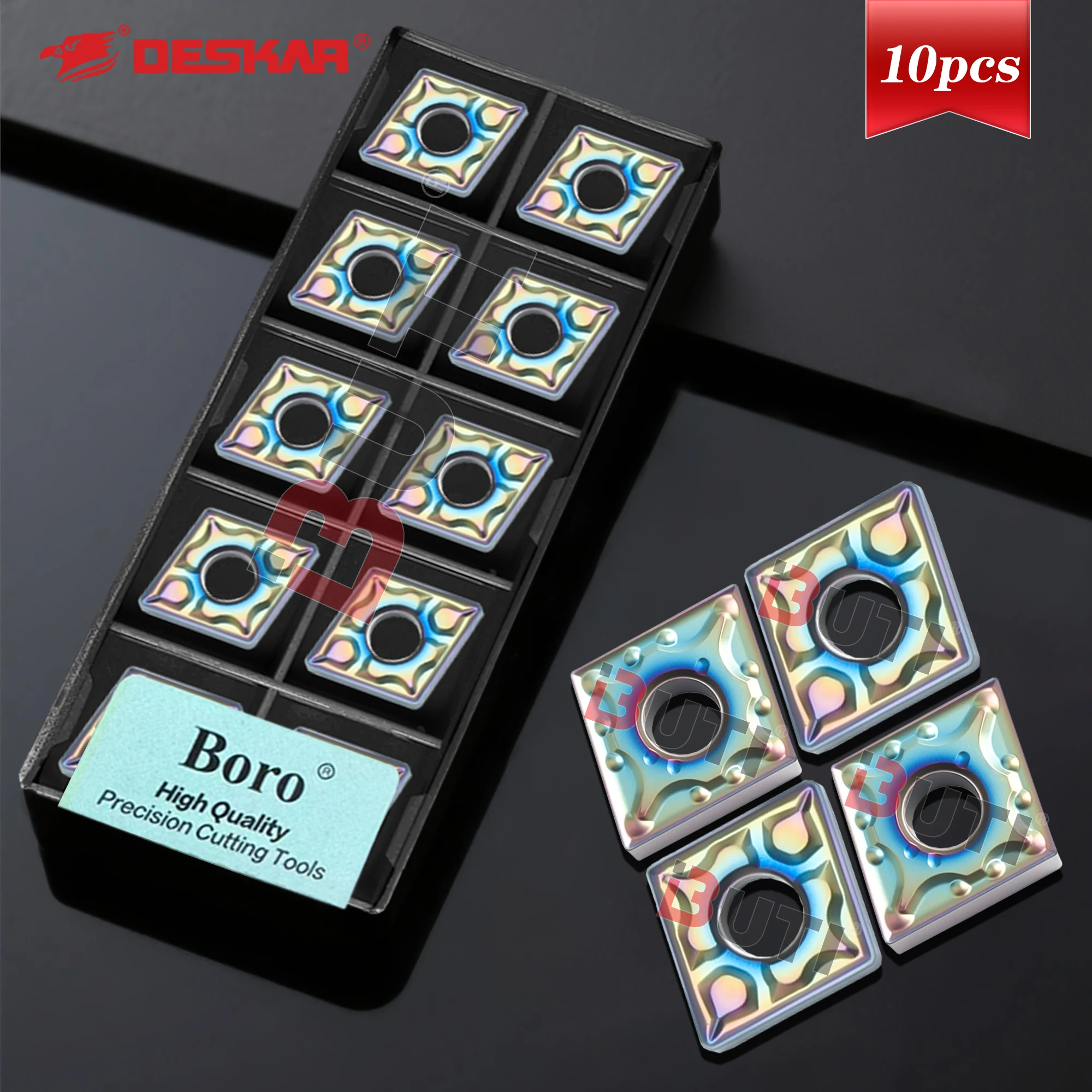 DESKAR100% оригинальный токарный станок из закаленной стали с ЧПУ, внешний круг, лезвие CNMG120404-MA TF618 CNMG120408-TF TF918, цветной режущий инструмент, зерно