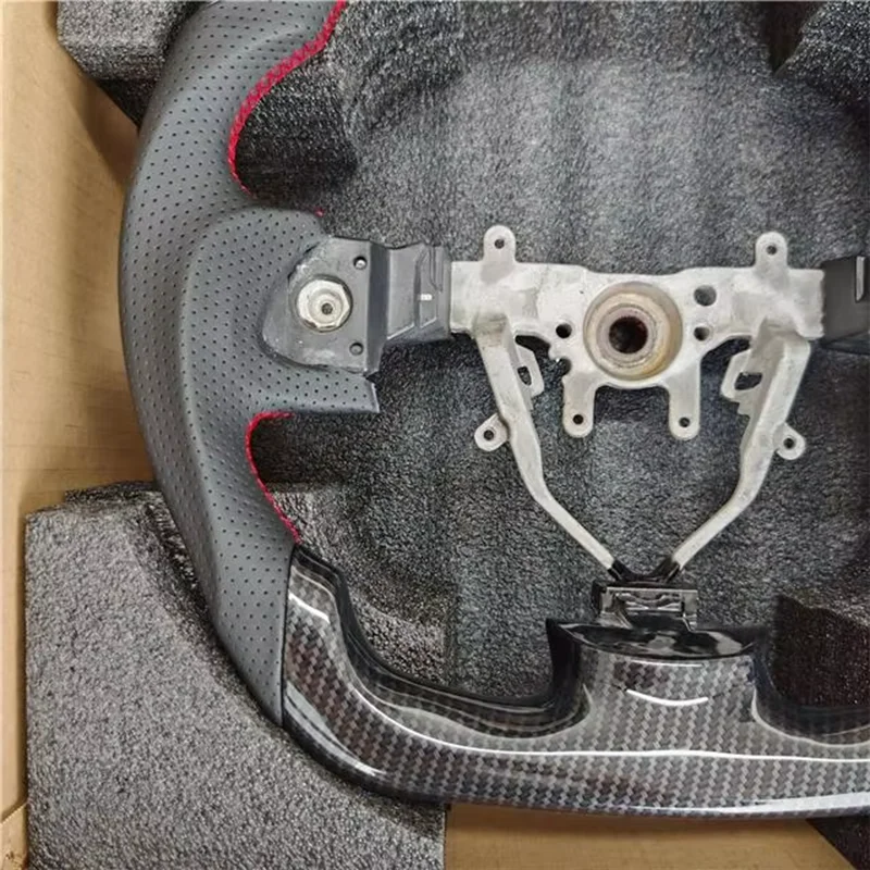Фото Гидропринт Автомобильный руль из углеродного волокна для Subaru WRX 2008 2009 2010 2011 2012 2013 2014 гоночное Спортивное колесо автомобильные аксессуары №5