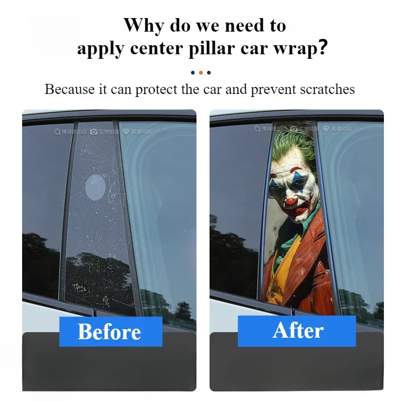 Для Mercedes Benz Audi BMW Toyota автомобильные наклейки граффити забавный Джокер