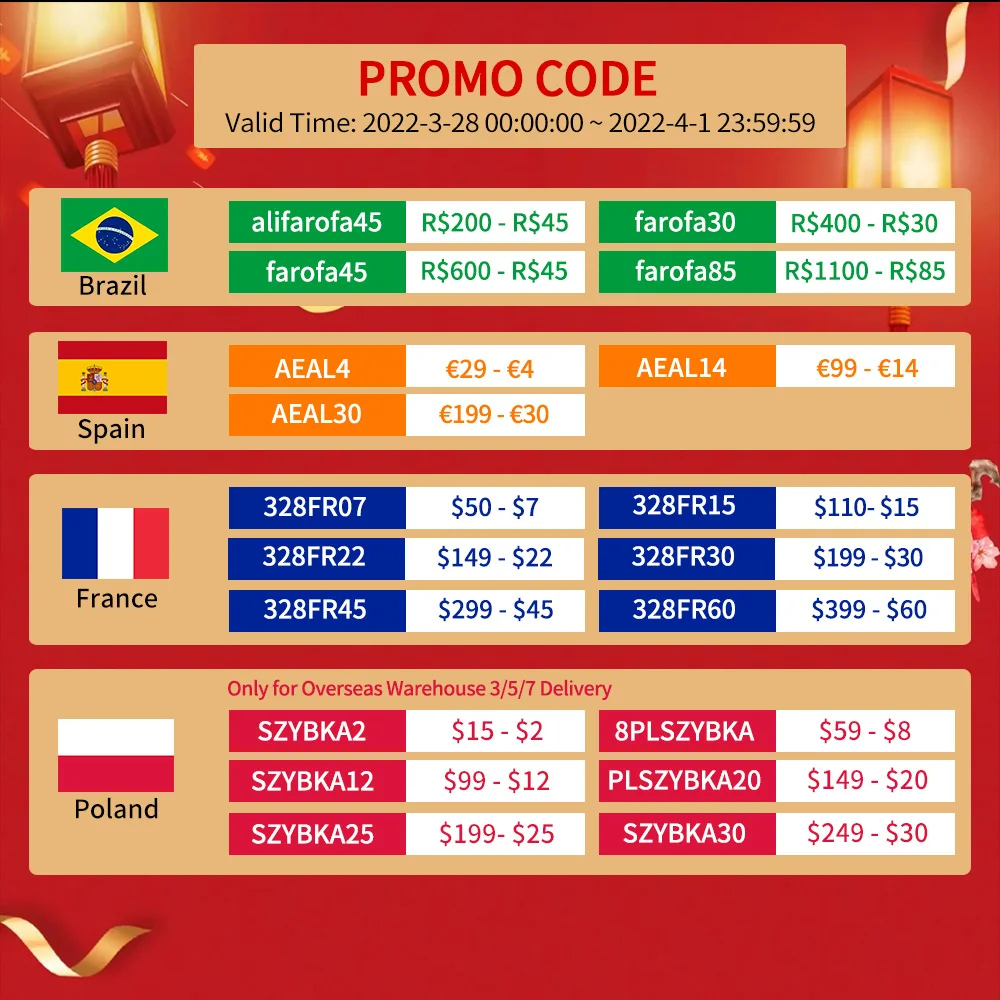 

Промо-код для продажи на годовщину FEELWORLD AliExpress