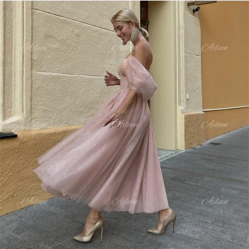 

Shiny Formal Occasion Dresses Pink Wedding Dress Side Slit Backless Women's Evening Dress Sweetheart Sexy Cocktail of Dresses