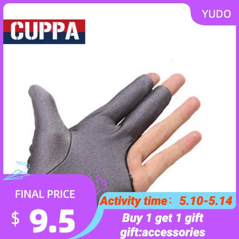 

Cuppa New Arrival Left Handed Billiards Glove Snooker Three Finger For Pool Cue Stick Durable Billiards Accessories China 2019