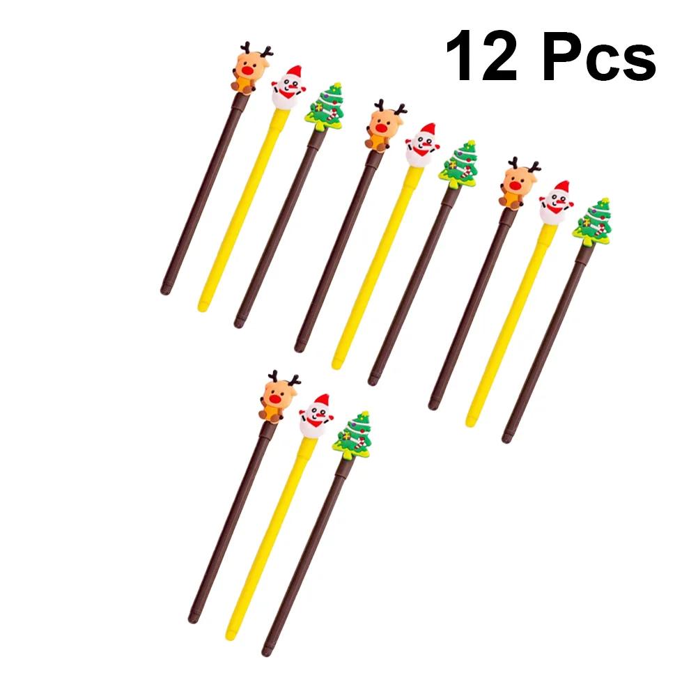 

12pcs Pens Practical Portable Xmas Theme Office Pen for Kids Children