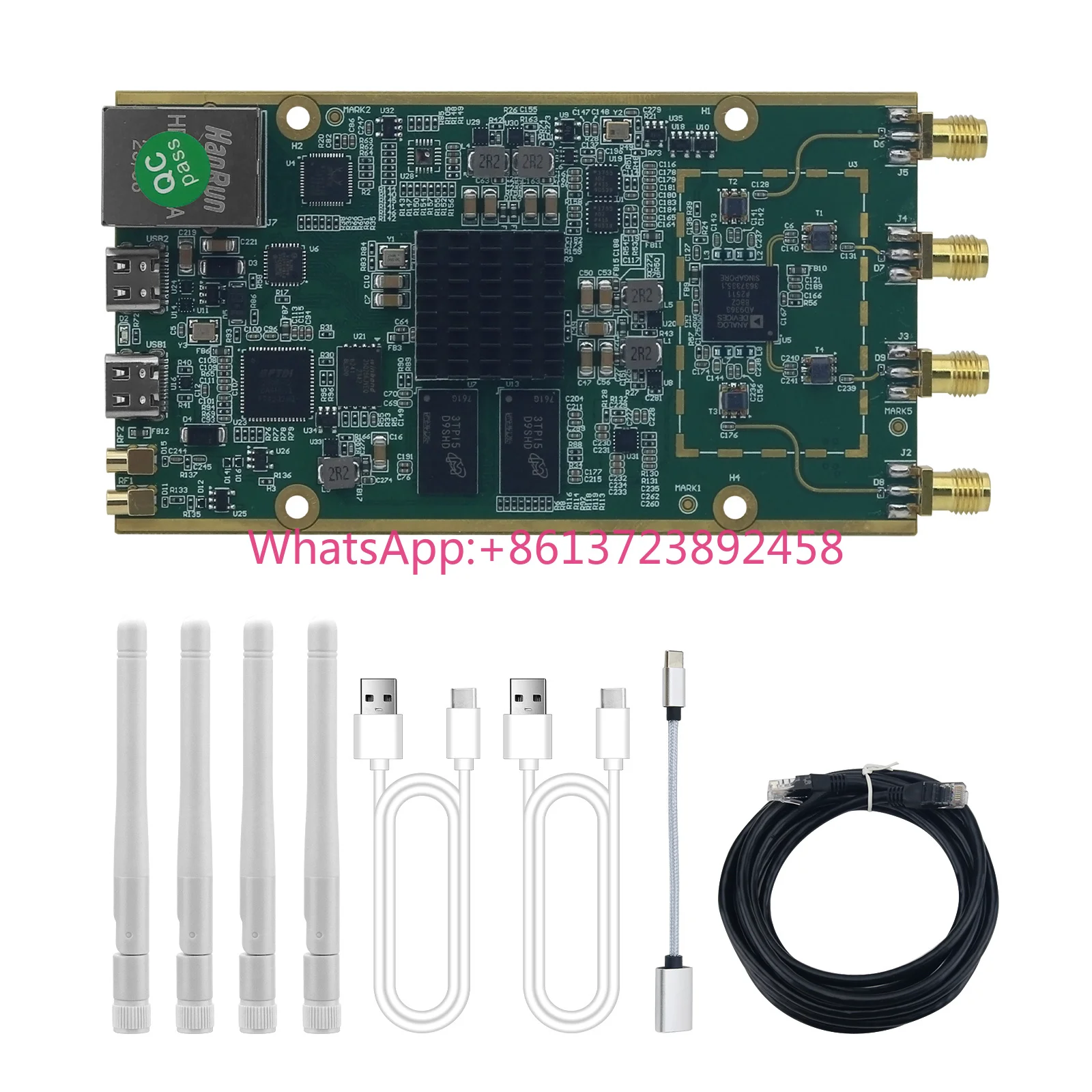 Фото Плата разработки SDR HamGeek ADI Pluto+ 70МГц-6ГГц на базе AD936x XC7z020 FPGA (без корпуса) для Libiio Iioscope SDRsharp Matlab №1