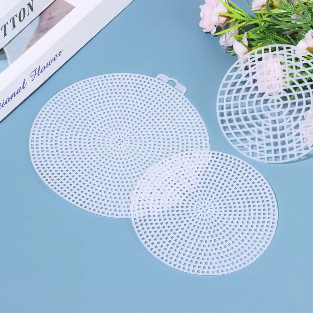 

Knitting Assistant Assistant Accessories White Grid Plate Knitted Piece Woven Material for Weaving Bags
