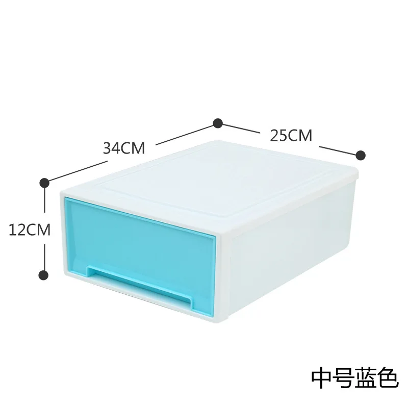 

Medium unlined stackable plastic storage box drawer underwear storage box transparent makeup organizer storage box