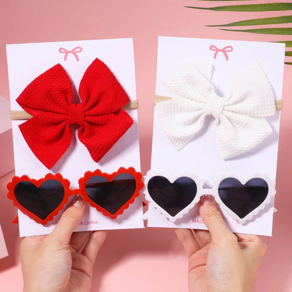 Ultraviolet-proof Heart Glasses Kids Hair Accessories
