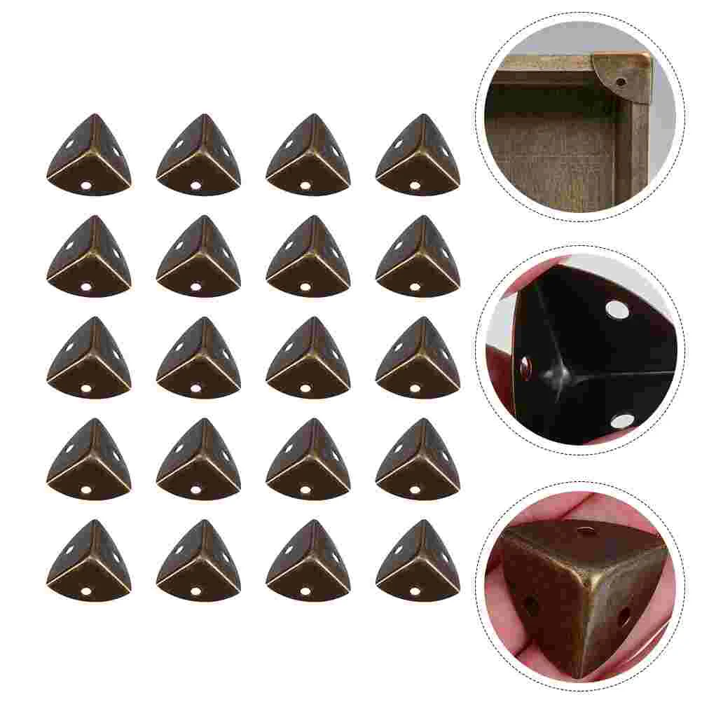 

20pcs Iron Wood Box Corner Protector Wrap Corner Desk Corner Metal Guard