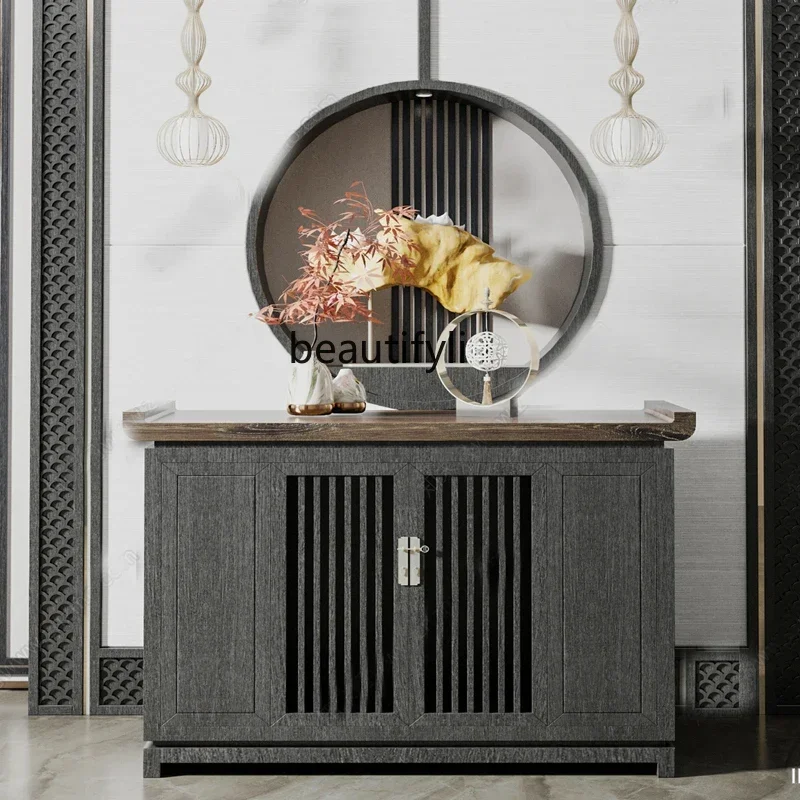 LНовый шкаф на крыльце из цельного дерева в китайском стиле светлый роскошный