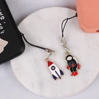 phone strap astronaut series lanyard space planet pendent hanging rope mobile phone ornament accessories phone charm for gift