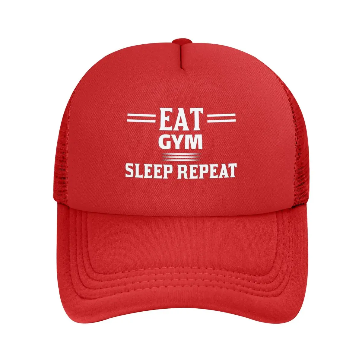 Eat Sleep Train Повторите тренажерный зал Мотивационная цитата Сетчатые бейсболки Snapback