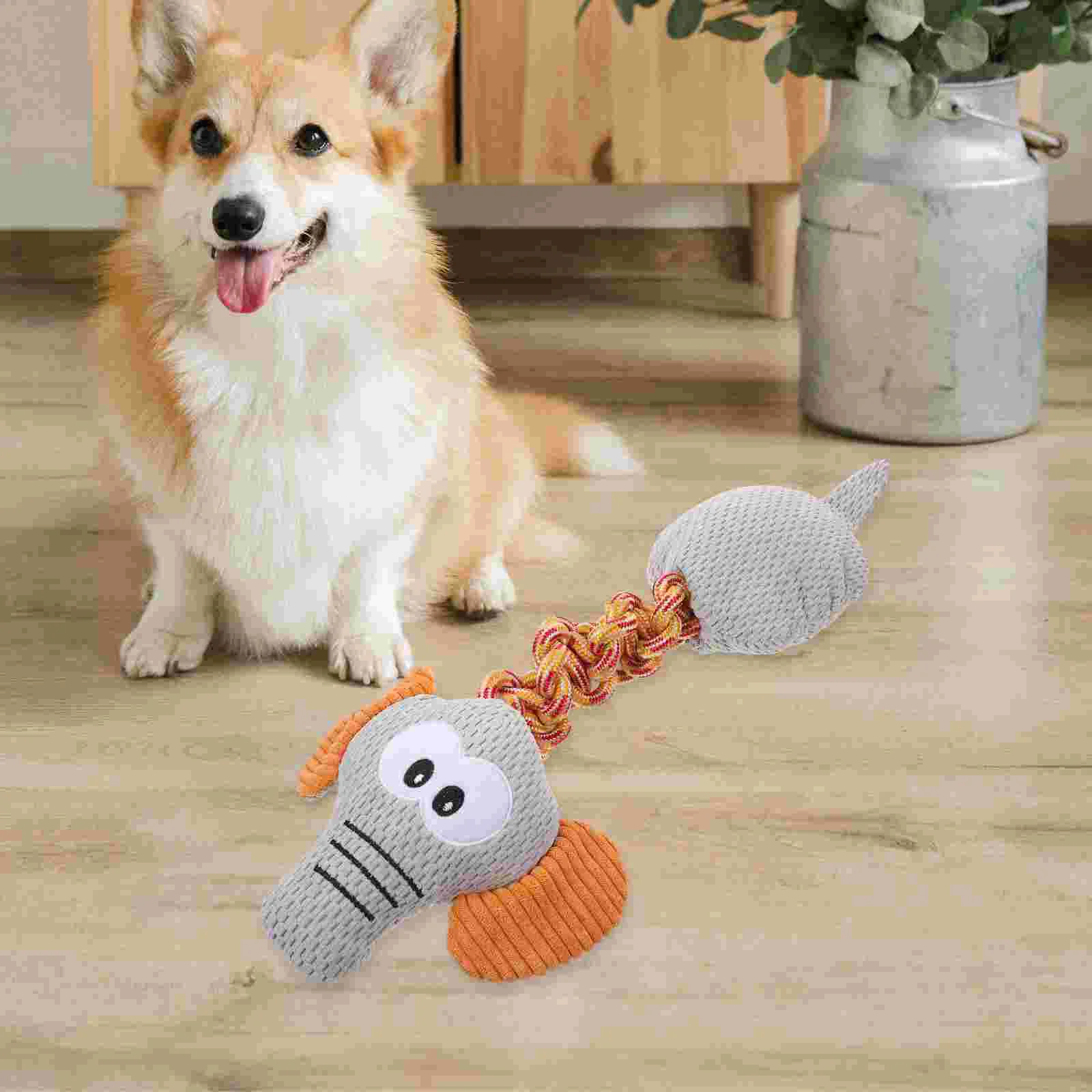 

Toy Small Puppy Chew Toys Teething Pet Dogs Cotton Knot Chewing Molar Sound Interesting
