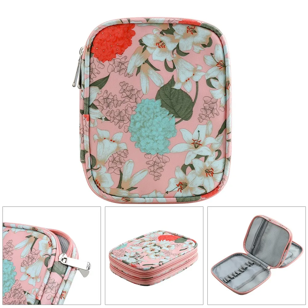 

8 Styles Portable Crochet Needles Knitting Storage Bag Oxford Cloth Hook Yarn Thread Case Hooks Kits Crochet Storage Organizer