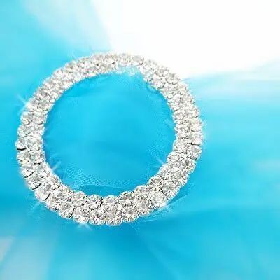 

Круглая Свадебная фотопряжка со стразами, 20 мм