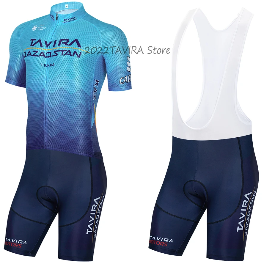 

QAZAQSTAN Team 2022 ASTANA Cycling Jersey Bike Maillot Shorts Set MTB Ropa Ciclismo Men 20D Bicycle Pants Clothing