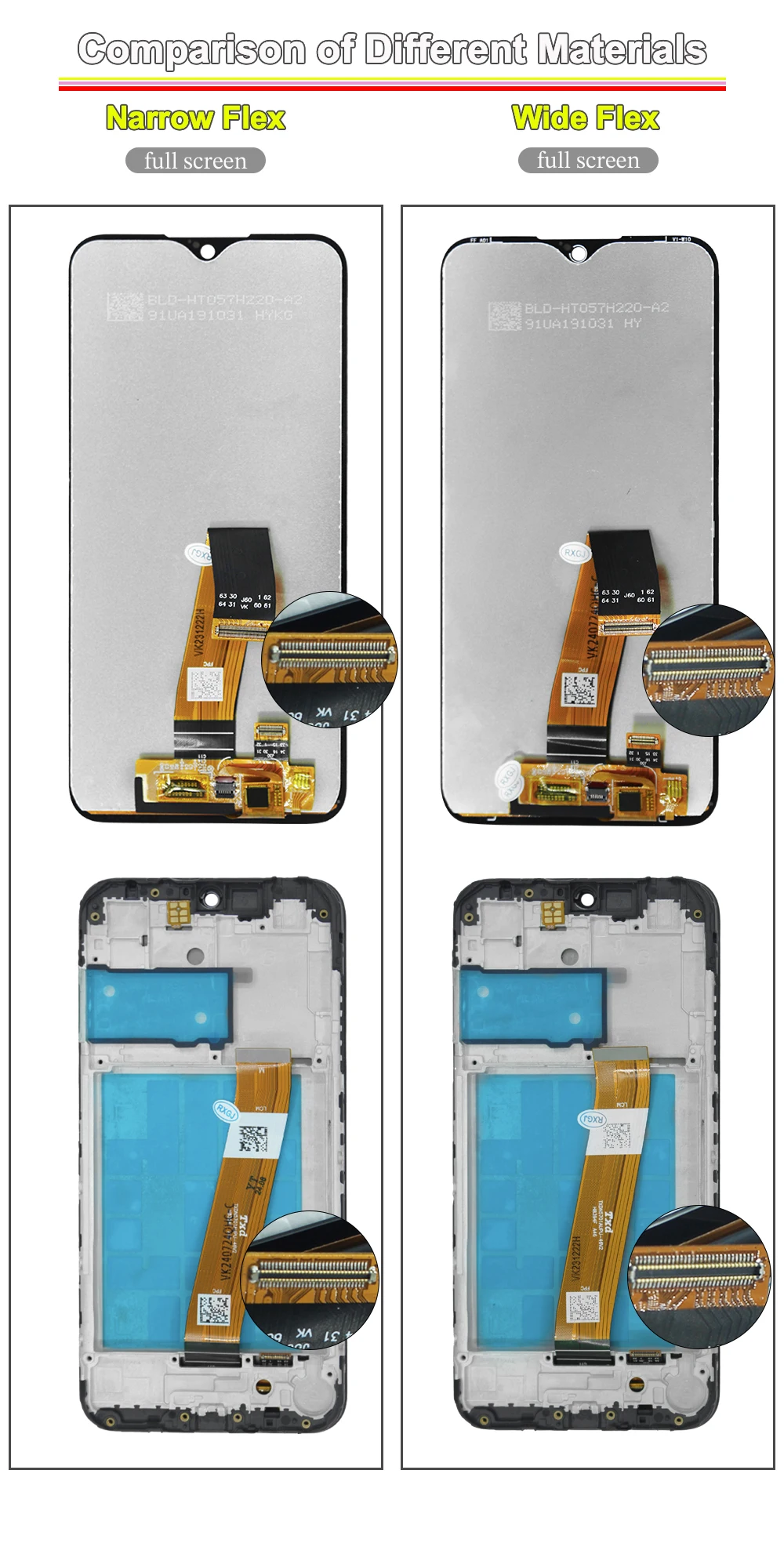 Фото Проверенный ЖК-дисплей для Samsung Galaxy A01 A015F, сенсорный экран в сборе, замена ЖК-экрана для телефона Samsung A01 №3