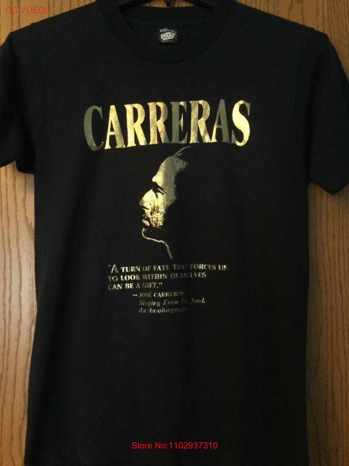 Хосе карранес-пение из души-черная рубашка-экранные звезды-м-Винтаж