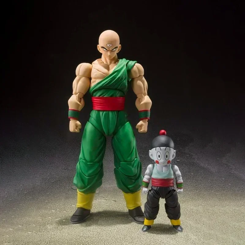 Фото Bandai S.H.Figuarts, оригинальный набор Dragon Ball Z Tien Shinhan Chiaotzu, модель аниме, экшн-фигурки, игрушки для детей, подарки №1