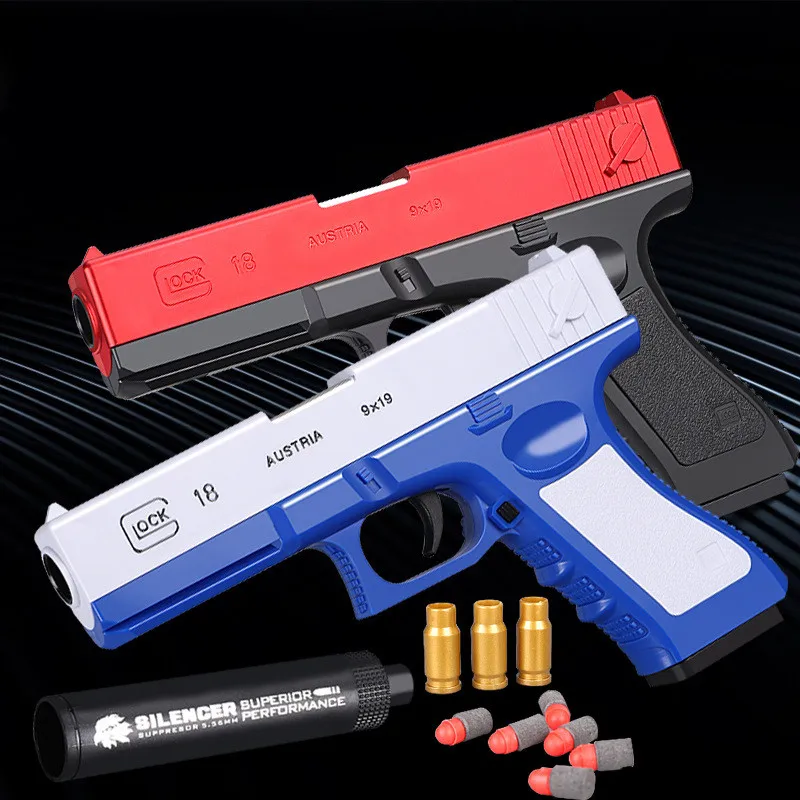 Игрушечный пистолет Glock M1911 с мягкими пулями
