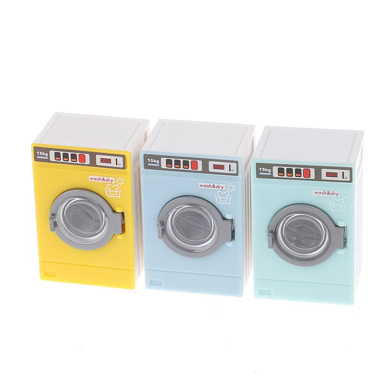 

1 Pcs Miniature Furniture Multi-Style Home Appliance Laundry Washing Machine Model Dollhouse Accessories Kids Toys