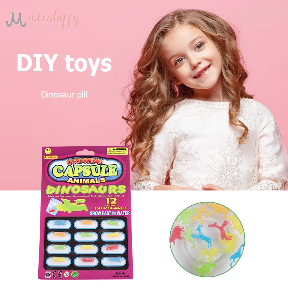 

Креативные волшебные игрушки, капсула для поглощения воды, динозавр, «сделай сам», развивающая игрушка для детей, растущая в воде, разбухная...